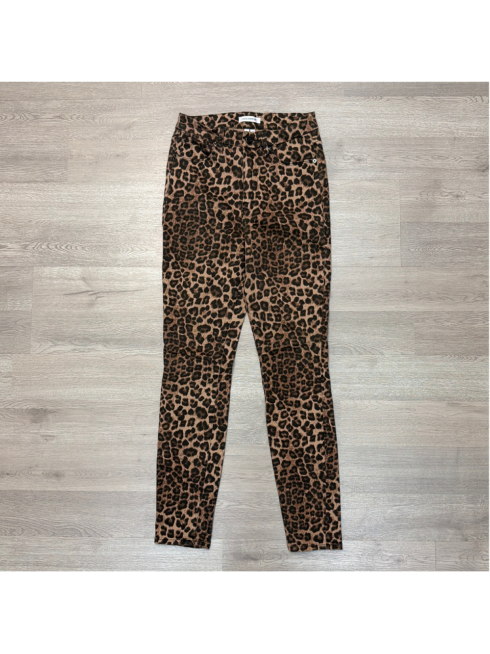 NWOT Good American Leopard Print Good Waist Skinny Jeans Sz 4!